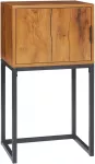 TV staliukas Koduva Industrinio dizaino konsolinis staliukas, natūralaus medžio spalvos, juodas, 40 x 30 x 76 cm