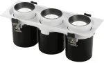 15W LED įleidžiamas &scaron;viestuvas OUTSIDER, baltos/juodos sp., CCT