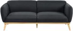 Beliani 3 vietų sofa LJUNG juoda