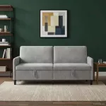 Sofa su saugojimo vieta &Scaron;viesiai pilka 192 x 78 x 87 cm