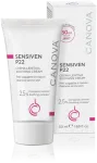 Kasdienis raminamasis kremas odai, linkusiai į rožinę ir kuperozę. Sensiven P22