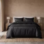 Dreamhouse mikropluo&scaron;to patalynės komplektas &bdquo;Dallas" &ndash; 140x200cm Juodas