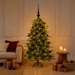 Dirbtinė kalėdinė eglutė su rutuliuku 120 cm 150 LED