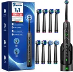 YTEATH PRO elektrinis dantų &scaron;epetėlis su 5 režimais ir 8 antgaliais Y10W
