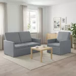 Sofa Sofos komplektas 2 vnt. &Scaron;viesiai pilka Audinys