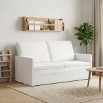 Dviejų vietų sofa Balta 150 x 81 x 82 cm Audinys