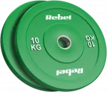 Obciążenie olimpijskie gumowane BUMPER, seria BEAST, komplektas 2x10kg, otw&oacute;r 51 mm, REBEL ACTIVE