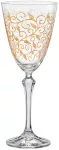 Crystalex Taurės vynui 350ml 6vnt, Leaves Gold, QH006