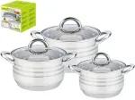 PUODŲ RINKINYS, 6 ELEMENTAI (2,1 L, 2,9 L, 3,9 L) MAESTRO