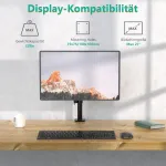 Laikiklis Vieno monitoriaus stovas su reguliuojamu tvirtinimu iki 27 colių