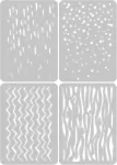 Sizzix Thinlits Infinite Doodles #2 pjovimo formelių rinkinys | 666524 | plonos metalinės pjovimo formelės skirtos scrapbooking'ui, įspaudimui, žurnalų kūrimui