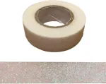 Syntego dekoratyvinė blizgi washi juosta, iridescentinė balta