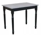 Metdrew virtuvės stalas 90x60 juodas pilkas betonas