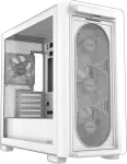 Asus A23 Plus Tg Argb Baltas Microatx kompiuterio korpusas - i&scaron; anksto įdiegti Argb ventiliatoriai, tinklelio priekinis skydelis, paslėpto prievado pagrindinė plok&scaron;tė, suderinama su 360 mm radiatoriais, 380 mm vaizdo plok&scaron;tėmis, baltas