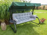 Hobbygarden Sūpynių pagalvė sodo suolui 150 cm storio, vandeniui atspari + 2 Jaśki