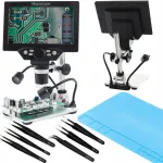 Skaitmeninis mikroskopas Techrebal x1200, 12mp, su rinkiniu ir pincetu