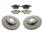 2x Stabdžių diskai + 4x Stabdžių kaladėlės Ford S-max Galaxy 2 Ii Volvo V70 S60 S80