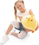 Nici Glubschis Nici Piu Piu pliu&scaron;inis žaislas 30x36 cm, geltonas