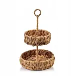 Mondex Dekoratyvinė patera i&scaron; vandens hiacinto 31 cm, boho stiliaus