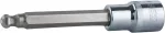 Ks tools 1/2" chromeplus antgalis su &scaron;e&scaron;iakampiu galu, ilgas, 6 mm, 200 mm