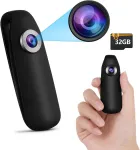 Bextgoo mini kamera be &bdquo;wifi&ldquo;, kūno kamera su 32 gb tf kortele, 1080p mini kamera su judesio aptikimu, nuotraukų darymas, iki 7 valandų, kūno kamera skirta važinėjimui dviračiu, kelionėms, vidaus ir lauko apsaugai