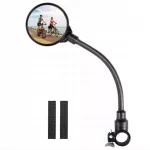 Dviračio veidrodėlis ant vairo i&scaron;gaubtas reguliuojamas 3d 80/380mm - universalus
