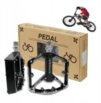 Ajieqaq itin lengvi aliumininiai platforminiai pedalai Mtb kalnų dviračiams su 3 guoliais