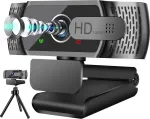 Neefeaer Full Hd 1080p internetinė kamera su mikrofonu, automatiniu &scaron;viesos koregavimu, Usb Pc internetinė kamera su dangteliu, 110&deg; plataus kampo, Pc kamera, skirta Pc, ne&scaron;iojamam kompiuteriui, kompiuteriui, Linux, Mac