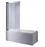 Hydrosan dviejų dalių vonios sienelė Pr07 chromas 120x150 cm 6 mm