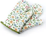 2 kepimo pir&scaron;tinių rinkinys, kar&scaron;čiui atsparios orkaitės pir&scaron;tinės, kepimo pir&scaron;tinės, skirtos virtuvei, maisto gaminimui, kepimui, kepsninei, stovyklavimui lauke ar kitai veiklai (baltos)