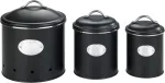 Wenko Nero maisto laikymo indas, 4l, juodas, su oro skylutėmis