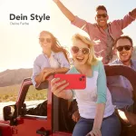 Eazy Case - silikoninis dėklas, skirtas iphone 13, raudonas mink&scaron;tas smūgiams atsparus telefono dėklas, iphone 13 apsauginis dėklas su kameros apsauga, plonas premium klasės apsauginis tpu telefono bamperis, raudonas