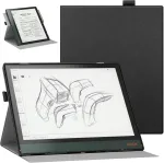 Fintie dėklas, skirtas boox note air2 plus (2022) / note air2 (2021) 10.3 colių plan&scaron;etiniam kompiuteriui su ra&scaron;iklio laikikliu - 360 laipsnių besisukantis stovas, apsauginis dėklas su automatiniu užmigdymu/pabudimu, juodas