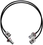Tuolnk Bnc jungiamasis kabelis Rg58 Bnc ki&scaron;tukas į lizdą Bulkhead Cb radijo koaksialinis kabelis 50 cm (20 colių) Wifi antenos ilgintuvas Ham radijo antenoms apsaugos Cctv sistemai 2 vnt.