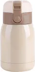 Termo vandens butelis 200 ml, nerūdijančio plieno, nepralaidus, be Bpa, termo kolba mokyklai, sportui, laukui, sporto salei, 6,5x13 cm (180 ml)