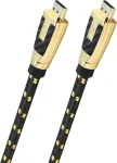 Oehlbach Carb Connect Ultra High Speed Hdmi 2.1 kabelis - 48 Gbps, 8k/60hz, 4k/120hz, monokristalinis Hpocc&reg; varis, 24 karatų auksu dengti kontaktai, 4 krypčių ekranavimas, pilno metalo ki&scaron;tukas, medžiaginis apvalkalas - 2.2 m
