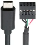 Nfhk Usb 2.0 pagrindinės plok&scaron;tės 9 kontaktų 10 kontaktų jungtis į type-c usb-c kabelį 50 cm mini monitoriaus jutiklių skydeliui kamerai