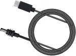 Banapoy mini usb c į dc maitinimo kabelis 2m, ne&scaron;iojamas stačiakampis satelitinis dc maitinimo kabelis, skirtas pakeisti 65w pd maitinimo &scaron;altinį, 100w pd maitinimo bloką, 18awg kabelis, plug and play