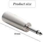 Mikrofono kabelis Xlr Male į Xlr Female, 6.35 mm Ts Mono į Xlr adapteris, Xlr adapteris Mono 3-pin Female, Xlr į Jack adapteris, mikrofono adapterio konverterio jungtis, 2 vnt.