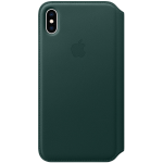 Apple iPhone XS Max odinis atverčiamas dėklas - Žalias (Forest Green)
