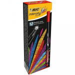 Bic Ra&scaron;iklis Fineliners Intensity Fine, raudonas, pakuotėje 12 vnt. 449350