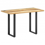 Valgomojo stalas, 120x60x76cm, perdirbtos medienos masyvas
