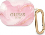 Guess GUAPUNMP AirPods Pro dangtelis rožinės/rožinės spalvos marmuro kolekcija