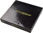 Affek Design DIAMOND Juodas 2 desertinių lėk&scaron;čių rinkinys 20,5 cm