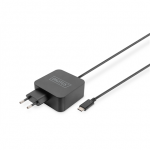 Digitus Skaitmenas | Ne&scaron;iojamojo kompiuterio įkroviklis USB-C Maitinimo &scaron;altinis 65W PD3.0 | DA-10071 | Maitinimo kabelis