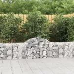 I&scaron;lenkti gabiono krep&scaron;iai, 14vnt., 200x30x60/80cm, geležis