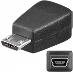 USB adapteris PremiumCord microUSB - miniUSB Juodas (kur- 11)