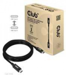 Club 3D Club3D kabelis USB4 Gen3x2 Type-C Dvipusis kabelis 8K60Hz, duomenų sparta 40 Gbps, PD 240W(48V/5A) EPR M/M 2m