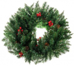 Ruhhy Kalėdinis vainikas durims Dekoratyvinis ornamentas Ornamentas 60cm Tankus XXL
