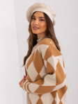 Kepurė Wool Fashion Italia Cap-AT-CZ-231605.21P-&scaron;viesiai smėlio spalvos